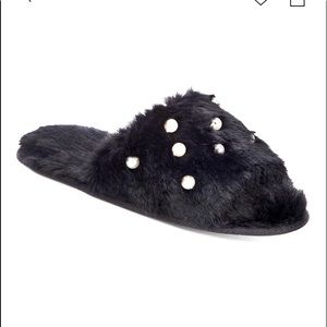 INC Black Slippers